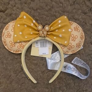 Disney Gold and Yellow Minnie Mouse Ears Headband